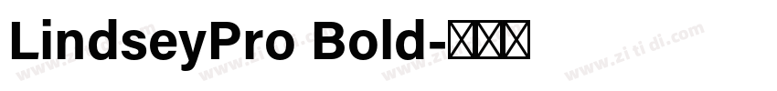 LindseyPro Bold字体转换